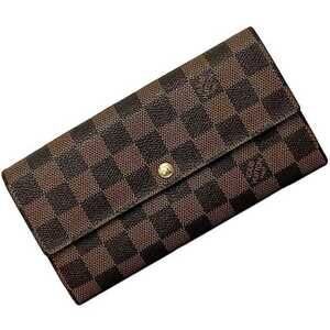 LOUIS VUITTON Brown Damier Wallet